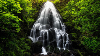fairy falls, columbia river gorge, oregon, , , fairy, falls, columbia, river, gorge