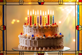 3 ,  , holidays, birthday, cake