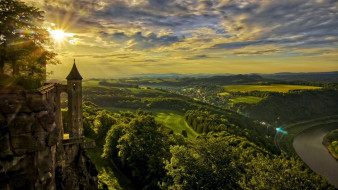 koenigstein castle, saxony, germany, ,  , koenigstein, castle