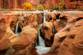 waterfalls, southwestern us canyon, , , southwestern, us, canyon
