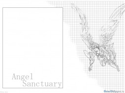  обои для рабочего стола 1024x768 аниме, angel, sanctuary