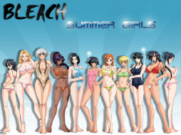 Summer Girls     1024x768 summer, girls, , bleach