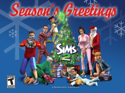 Sims 2 Crismas     1024x768 sims, crismas, , , the