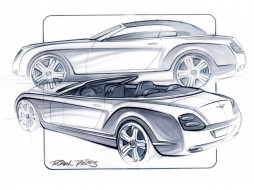 Bentley Continental GTC Drawing     1920x1440 bentley, continental, gtc, drawing, , , 