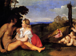 The Three Ages of Man     1024x768 the, three, ages, of, man, , tiziano, vecellio