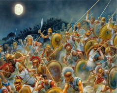Night attack at Epipolai - campaing of Syracuse 415 to 413 BC     1280x1024 night, attack, at, epipolai, campaing, of, syracuse, 415, to, 413, bc, , 