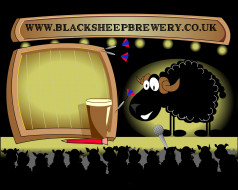 , black, sheep