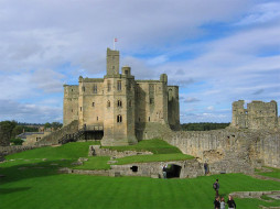 alnwick, castle, uk, города, дворцы, замки, крепости