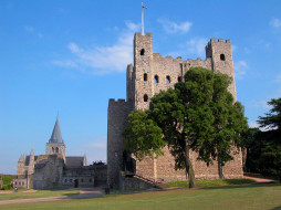 rochester, uk, города, дворцы, замки, крепости