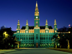 City Hall, Vienna, Austria     1600x1200 city, hall, vienna, austria, , , 