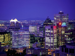 City Lights of Montreal, Quebec     1600x1200 city, lights, of, montreal, quebec, , , 