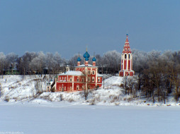 тутаев, зима, казанская, церковь, города, православные, церкви, монастыри