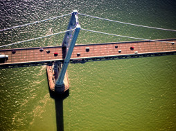 Bay Bridge Aerial View, San Francisco, California     1600x1200 bay, bridge, aerial, view, san, francisco, california, , , , 