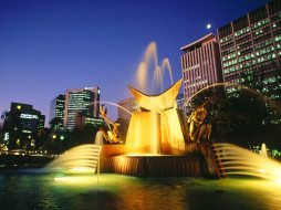 Victoria Square Fountain, Adelaide, Australia     1600x1200 victoria, square, fountain, adelaide, australia, , 