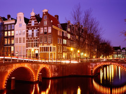 City Lights, Amsterdam, Netherlands     1600x1200 city, lights, amsterdam, netherlands, , , 
