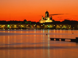 Orange Twilight, Helsinki, Finland     1600x1200 orange, twilight, helsinki, finland, , , 