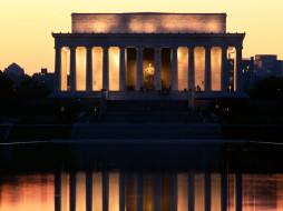 Lincoln Memorial Reflected, Washington D.C.     1600x1200 lincoln, memorial, reflected, washington, 