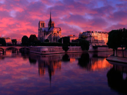 Notre Dame at Sunrise, Paris, France     1600x1200 notre, dame, at, sunrise, paris, france, , , 