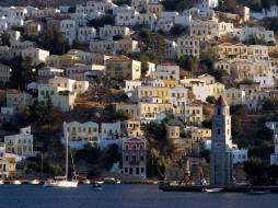 Harbor Town of Yialos, Island of Symi, Greece     1600x1200 harbor, town, of, yialos, island, symi, greece, 