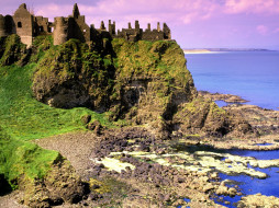 Dunluce Castle, County Antrim, Ireland обои для рабочего стола 1600x1200 dunluce, castle, county, antrim, ireland, города, дворцы, замки, крепости