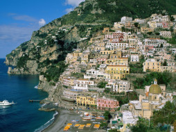 Amalfi Coast, Campania, Italy обои для рабочего стола 1600x1200 amalfi, coast, campania, italy, города, амальфийское, лигурийское, побережье, италия