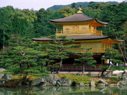 kinkakuji, temple, kyoto, japan, , , , 