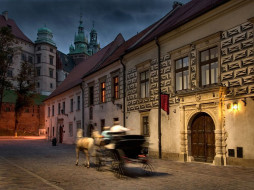 Evening in Cracow     1024x768 evening, in, cracow, , , 