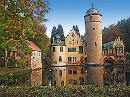 aschaffenburg, castle, mespelbrunn, , , , 
