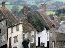 Cottages, Shaftsbury, Dorset, England     1600x1200 cottages, shaftsbury, dorset, england, , , 