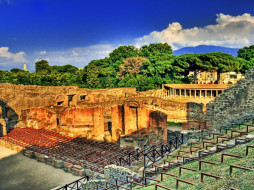 Amphitheatre in Pompeii.     1600x1200 amphitheatre, in, pompeii, , , , 