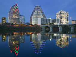 Austin, Texas  обои для рабочего стола 1600x1200 города, огни, ночного, austin, texas