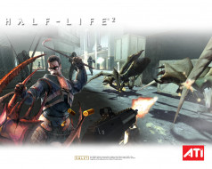 ATI & Half-Life 2 - Alien Fight     1280x1024 ati, half, life, alien, fight, 