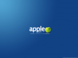 Apple Blue     1600x1200 apple, blue, 