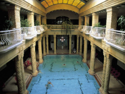 Gellert Baths, Budapest, Hungary     1600x1200 gellert, baths, budapest, hungary, 