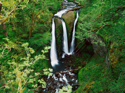 Triple Falls, Columbia River Gorge, Oregon     1600x1200 