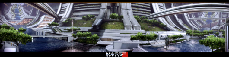 Citadel. Mass Effect 2     4090x1024 citadel, mass, effect, , 