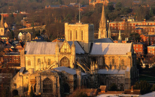 Winchester Cathedral Hampshire England     1680x1050 winchester, cathedral, hampshire, england, , , , , 