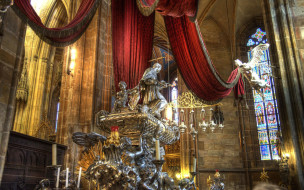 St.Vitus Cathedral Interior, Prague     2560x1600 st, vitus, cathedral, interior, prague, , 