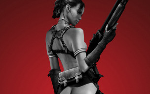 Sheva. Resident Evil 5. Red.     1920x1200 sheva, resident, evil, red, , 