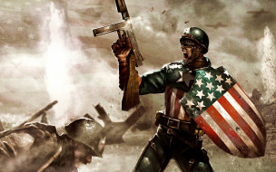 World War 2: Captain America     1920x1200 world, war, captain, america, , , ~~~~~~