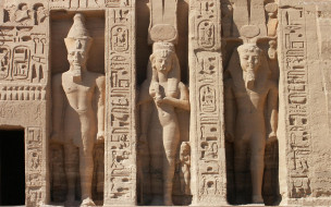 Temple of Nefertari at Abu Simbel     1920x1200 temple, of, nefertari, at, abu, simbel, , , , 