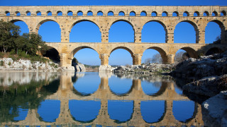 Pont du Gard     1920x1080 pont, du, gard, , , , , , , river, france