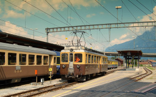 Swiss railroad     1920x1200 swiss, railroad, , , , , 
