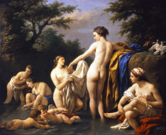 Venus and Nymphs bathing     4000x3261 venus, and, nymphs, bathing, , louis, jean, francois, lagrenee, , 
