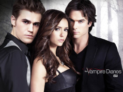 The Vampire Diaries     1600x1200 the, vampire, diaries, , , paul, wesley, nina, dobrev, ian, somerhalder