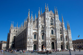 milan, cathedral, from, piazza, del, duomo, , , , , , , , 