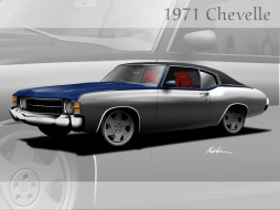 1971 Chevelle SS Custom     1600x1200 1971, chevelle, ss, custom, , , 