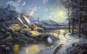 Thomas Kinkade     2560x1600 thomas, kinkade, , , , , , , 