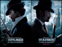Sherlock Holmes: A Game of Shadows     1600x1200 sherlock, holmes, game, of, shadows, , , watson, jude, law, , , robert, downey, jr