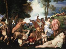 Bacchanal of the Andrians     2000x1505 bacchanal, of, the, andrians, , tiziano, vecellio, 
